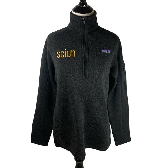 Patagonia Tops - Patagonia Women's L Large Better Sweater 1/4 Zip Fleece Lined Company Logo Gray